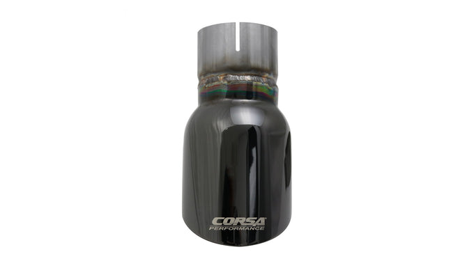 Single 3.5in Black PVD Pro-Series Tip Kit <br> 2.500 in. ID / 3.500 in. OD