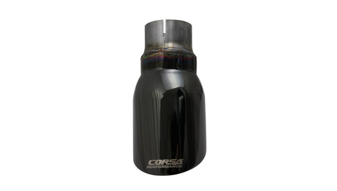 Single 4.0in Black PVD Pro-Series Tip Kit <br> 2.500 in. ID / 4.000 in. OD
