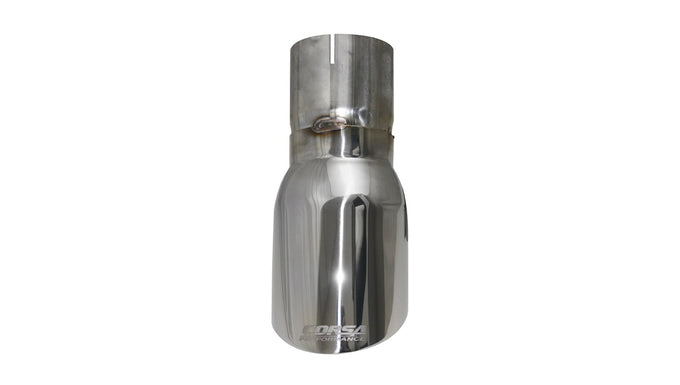 Single 4.0in. Polished Pro-Series Tip Kit <br> 3.000 in. ID / 4.000 in. OD