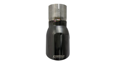 Single 4.0in Black PVD Pro-Series Tip Kit <br> 3.000 in. ID / 4.000 in. OD