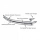 Rear Bumper Guard <br>99-03 Lexus RX300, 04-06 RX330, 07-20 RX350
