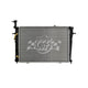 OEM Replacement 1 Row Aluminum Core Radiator <br> 05-09 Hyundai Tucson, 05-10 Kia Sportage