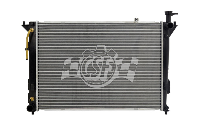OEM Replacement 1 Row Aluminum Core Radiator <br> 10-19 Hyundai Santa Fe XL Sport