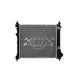 OEM Replacement 1 Row Aluminum Core Radiator <br> 2013-2015 Chevrolet Spark