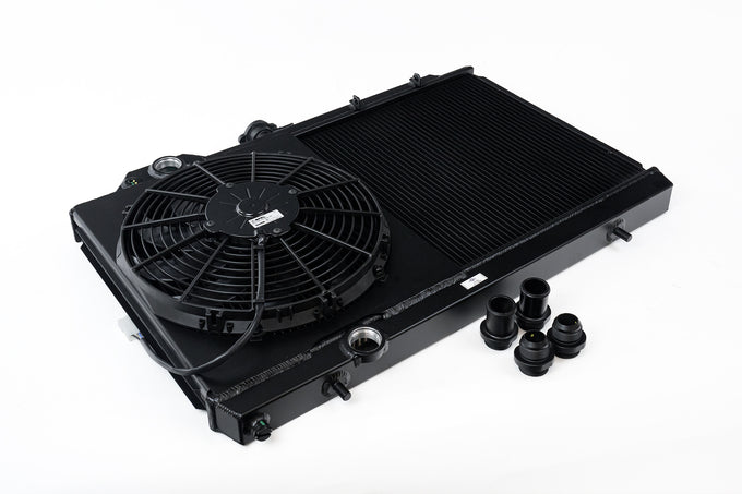Full Size Slim Radiator w/ 12in SPAL Fan <br> 2003-2006 Mitsubishi Lancer