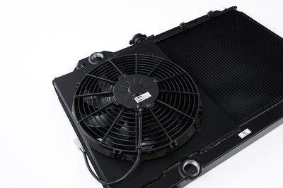 Full Size Slim Radiator w/ 12in SPAL Fan <br> 2003-2006 Mitsubishi Lancer