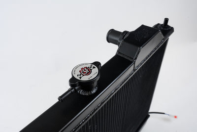 Full Size Slim Radiator w/ 12in SPAL Fan <br> 2003-2006 Mitsubishi Lancer