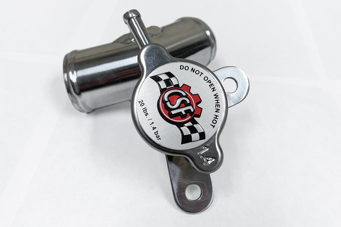 All-Aluminum Filler Neck w/1.4 bar High Pressure Radiator Cap <br> 13-20 Subaru BRZ, Scion FR-S, Toyota 86/GR86