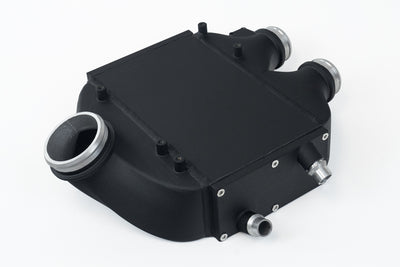 Top Mount Charge-Air-Cooler-Crinkle Black Finish <br> 15-21 BMW M2 M3 M4