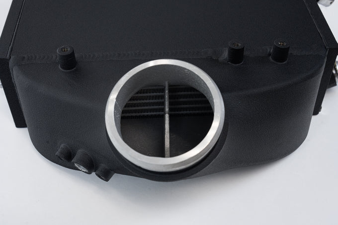 Top Mount Charge-Air-Cooler-Crinkle Black Finish <br> 15-21 BMW M2 M3 M4
