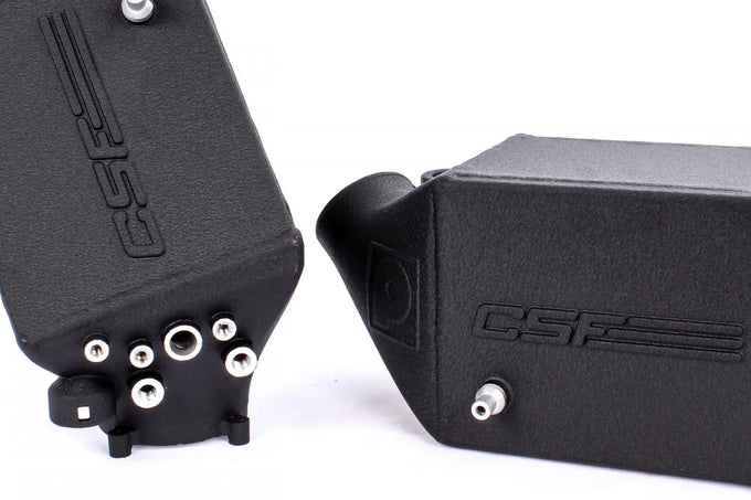 Twin Charge-Air-Cooler Set - Crinkle Black <br> 12-19 BMW M5 M6 Gran Coupe