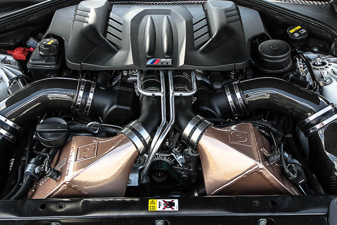 Twin Charge-Air-Cooler Set - Raw Finish <br> 12-19 BMW M5 M6 Gran Coupe