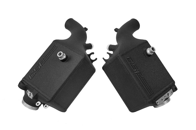 Twin Charge-Air-Cooler Set - Crinkle Black <br> 18-25 BMW M5 M8 Gran Coupe