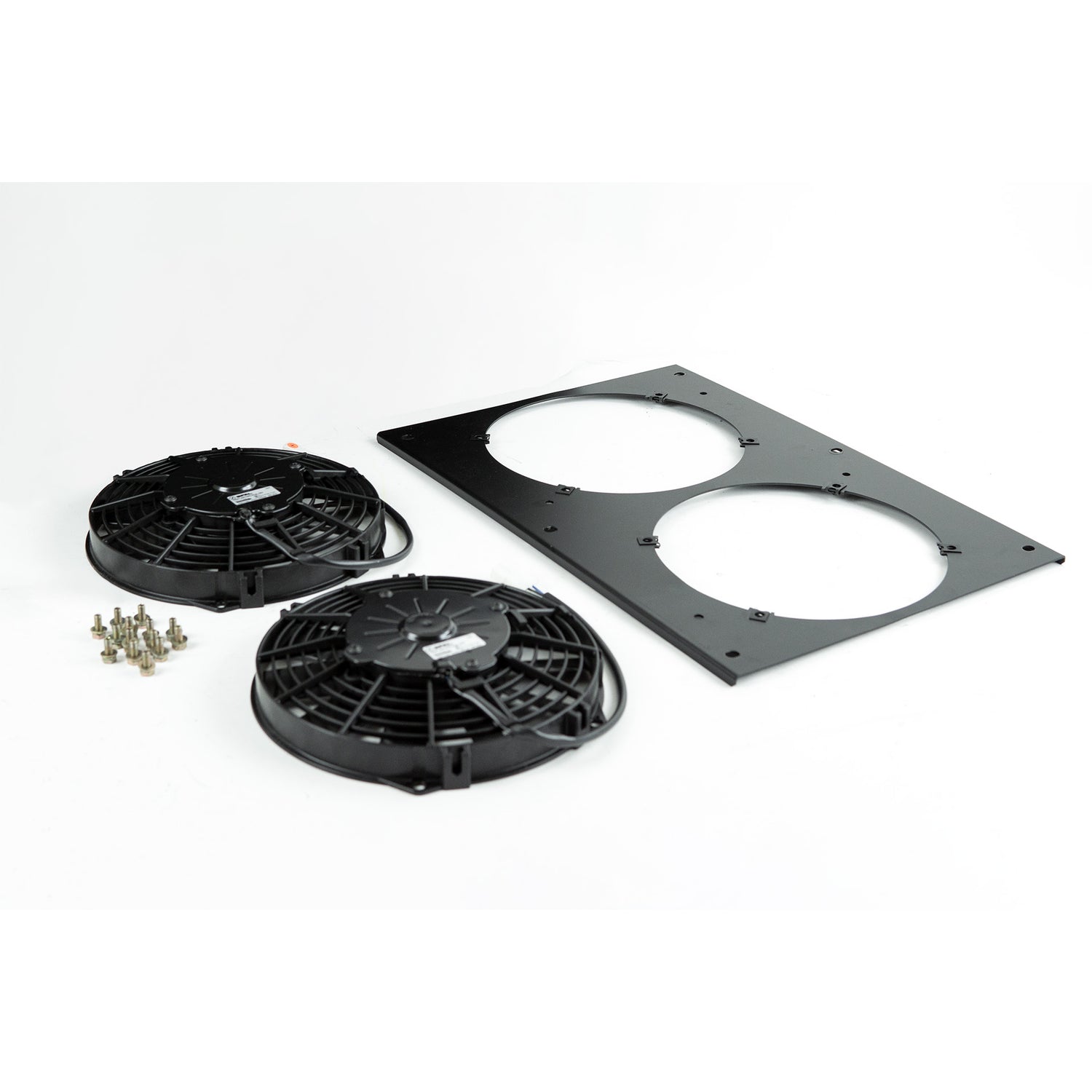 All-Aluminum Fan Shroud w/ Dual 9-inch SPAL Fan <br> 87-88 Porsche 924, 83-91 944