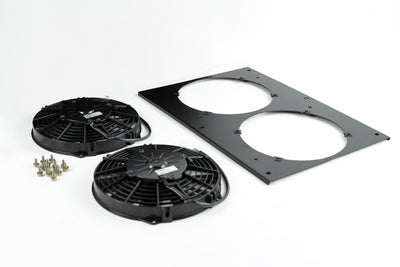 All-Aluminum Fan Shroud w/ Dual 9-inch SPAL Fan <br> 87-88 Porsche 924, 83-91 944