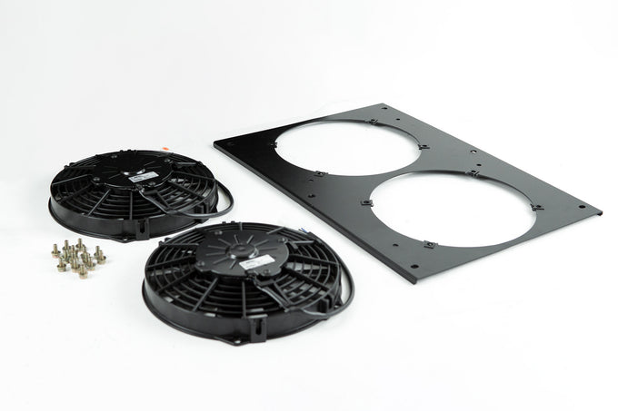 All-Aluminum Fan Shroud w/ Dual 9-inch SPAL Fan <br> 87-88 Porsche 924, 83-91 944