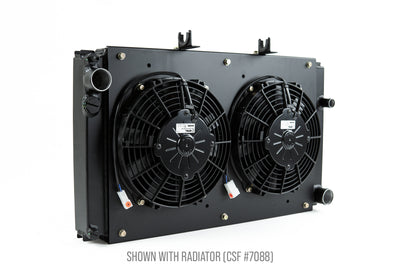 All-Aluminum Fan Shroud w/ Dual 9-inch SPAL Fan <br> 87-88 Porsche 924, 83-91 944