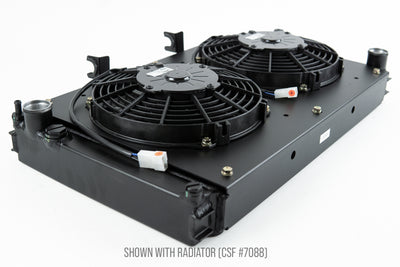 All-Aluminum Fan Shroud w/ Dual 9-inch SPAL Fan <br> 87-88 Porsche 924, 83-91 944
