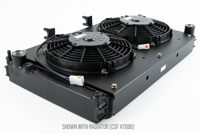All-Aluminum Fan Shroud w/ Dual 9-inch SPAL Fan <br> 87-88 Porsche 924, 83-91 944