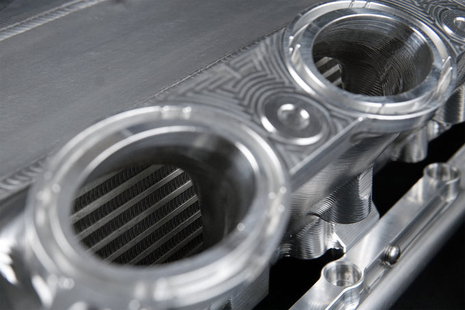 Charge-Air Cooler Manifold, Raw Billet <br> 19-26 BMW 7-Series X5/7 M440i xDrive Toyota GR Supra