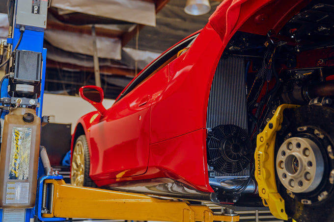 High Performance Intercooler System - Raw <br> 16-21 Ferrari 488 Spider GTB Pista Spider