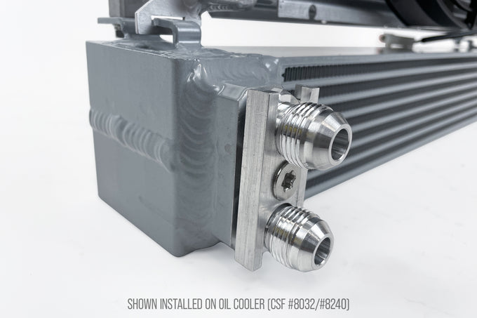 Oil Cooler -10 AN Fitting Adapter <br> 92-02 BMW 3-Series M3 Z3