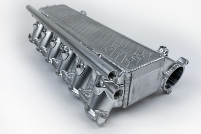 Charge Air Cooler Manifold - Raw Billet <br> 17-21 BMW 3/4/6 Series X4 M240i xDrive