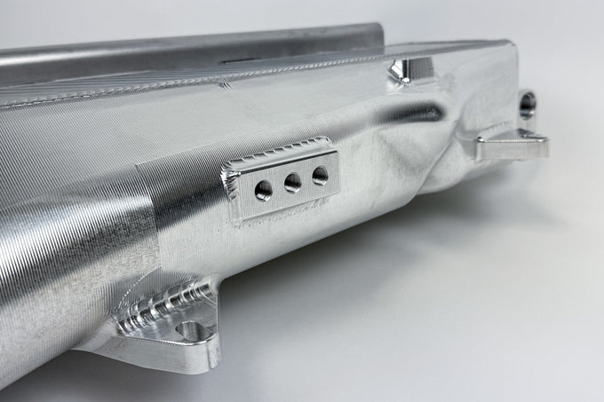 Charge Air Cooler Manifold - Raw Billet <br> 17-21 BMW 3/4/6 Series X4 M240i xDrive
