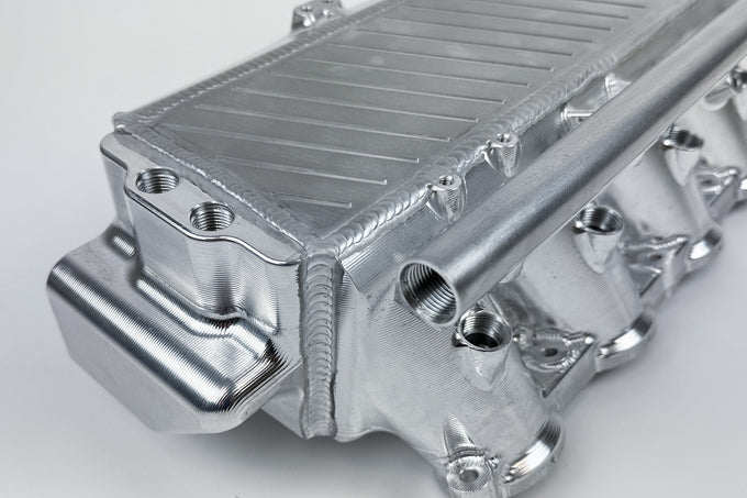 Charge Air Cooler Manifold - Raw Billet <br> 17-21 BMW 3/4/6 Series X4 M240i xDrive