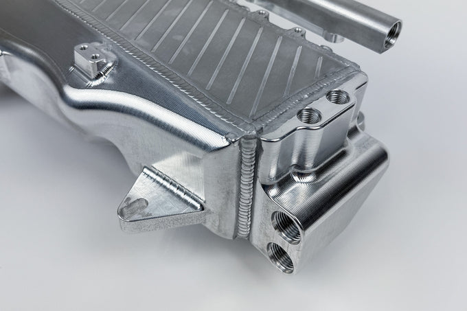 Charge Air Cooler Manifold - Raw Billet <br> 17-21 BMW 3/4/6 Series X4 M240i xDrive