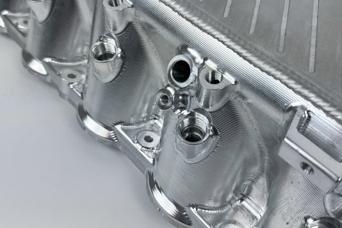 Charge Air Cooler Manifold - Raw Billet <br> 17-21 BMW 3/4/6 Series X4 M240i xDrive