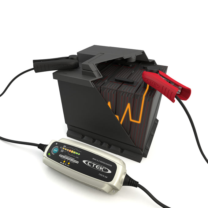 12V Battery Tester & Charge <br> fits 1.2Ah up to 110Ah batteries