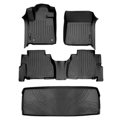 Floor Mats & Cargo Liner Behind 3rd Row Set <br> 12-22 Toyota Sequoia
