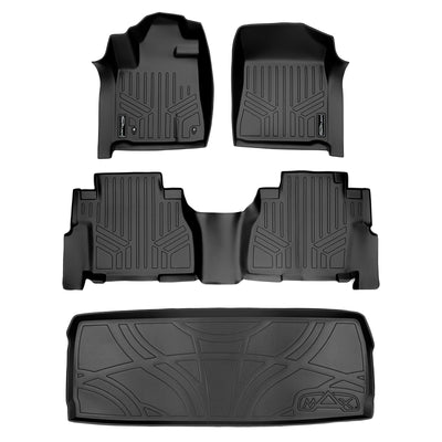 Floor Mats & Cargo Liner Behind 3rd Row Set <br> 08-11 Toyota Sequoia