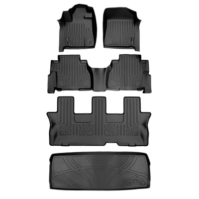 Floor Mats and Cargo Liner Behind 3rd Row Set <br> 08-11 Toyota Sequoia