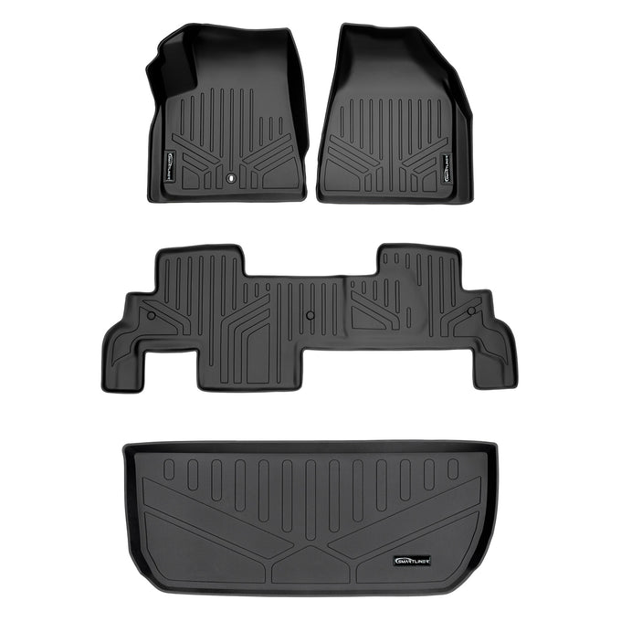 Floor Mats 2 Rows and Cargo Liner <br> 09-17 Chevy Traverse / Buick Enclave