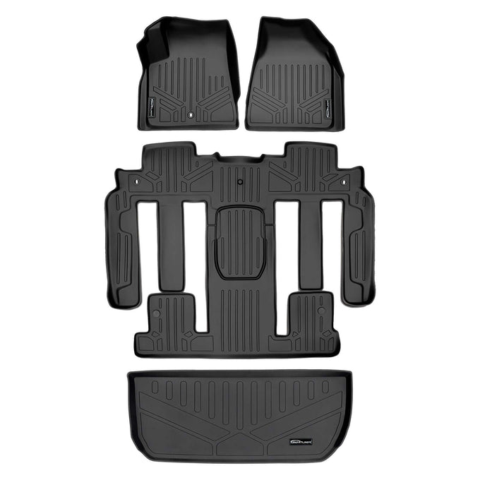 Floor Mats 3 Rows and Cargo Liner <br> 09-17 Buick Enclave09-17 Chevrolet Traverse