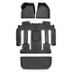 Floor Mats 3 Rows and Cargo Liner <br> 08 Buick Enclave (Bucket Seat on the Second Row)