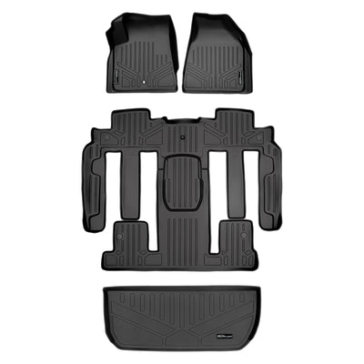 Floor Mats 3 Rows and Cargo Liner <br> 08 Buick Enclave (Bucket Seat on the Second Row)