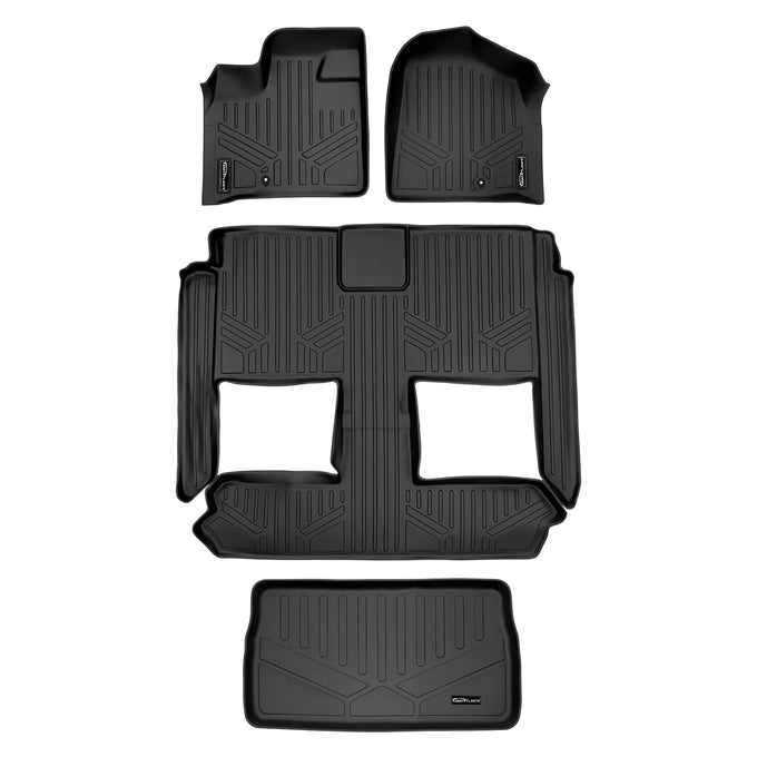 Floor Mats 3 Rows & Cargo Liner <br> 08-20 Dodge Caravan08-16 Chrysler Town & Country