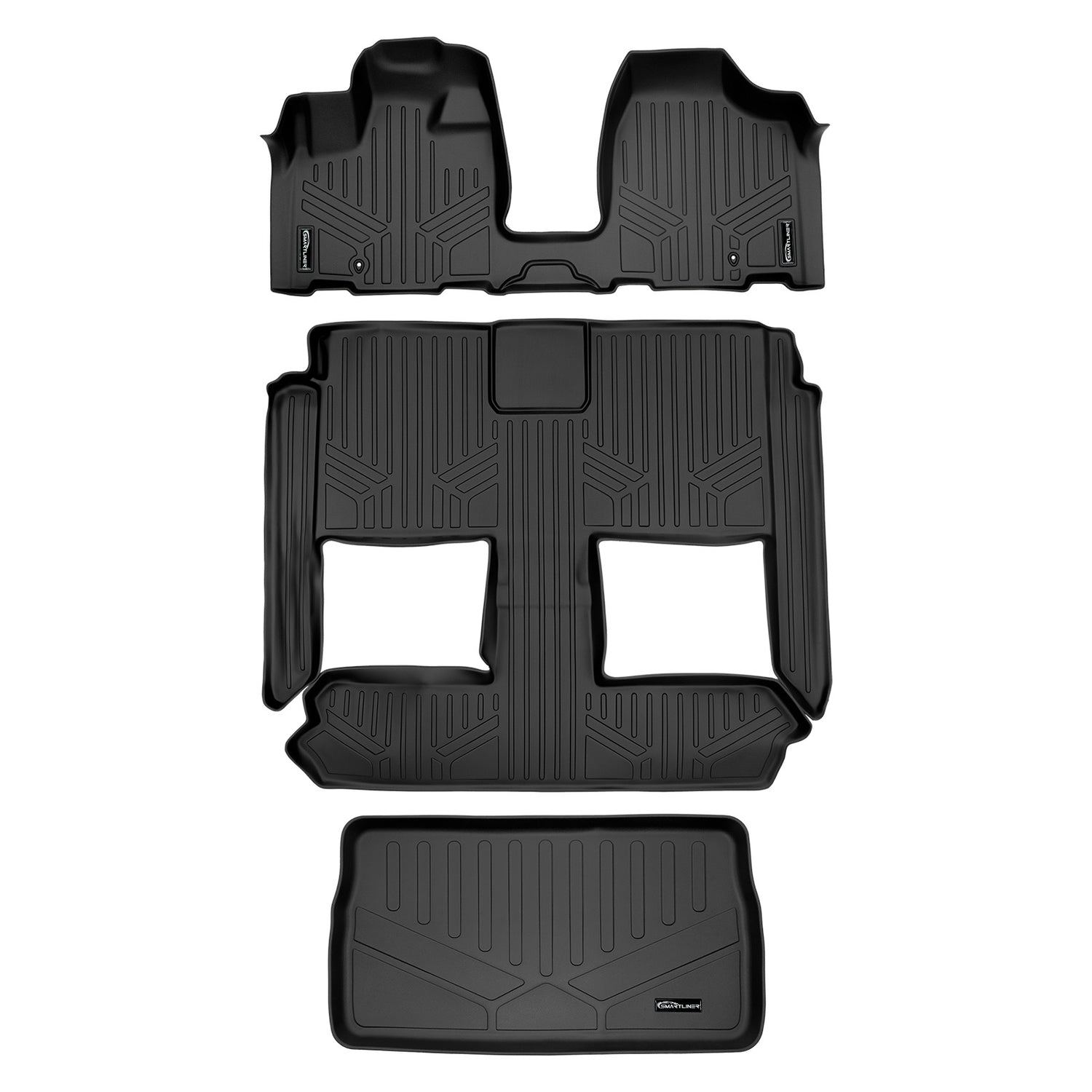 Floor Mats 3 Rows and Cargo Liner <br> 08-20 Dodge Caravan08-16 Chrysler Town & Country
