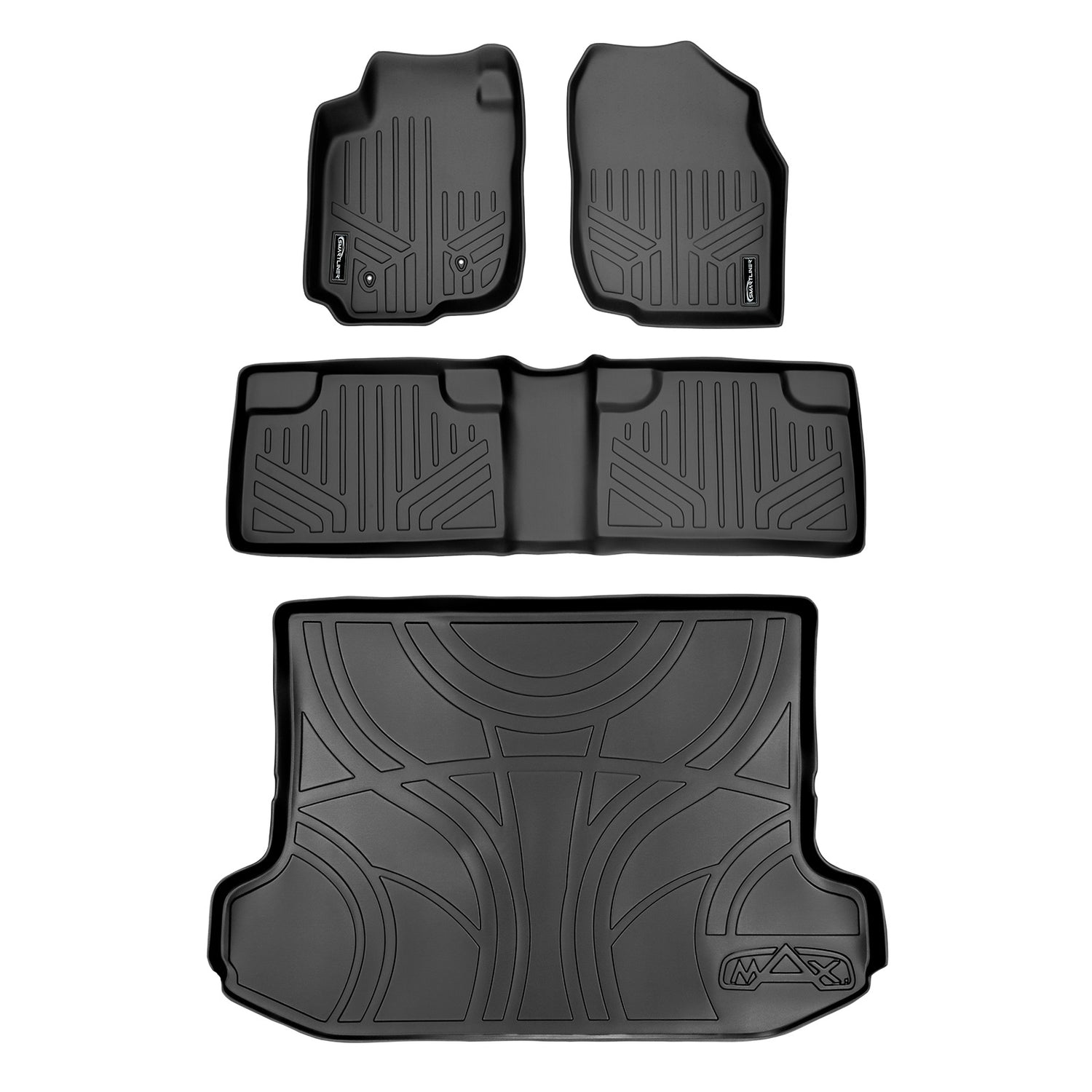 Floor Mats 2 Rows and Cargo Liner Set <br> 06-12 Toyota RAV4 (Without Third Row Seat)