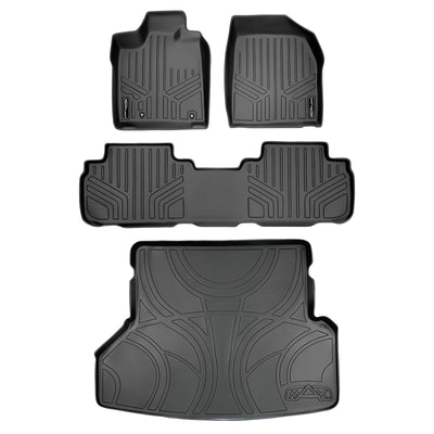 Floor Mats 2 Rows and Cargo Liner Set <br> 08-13 Toyota Highlander (Hybrid)