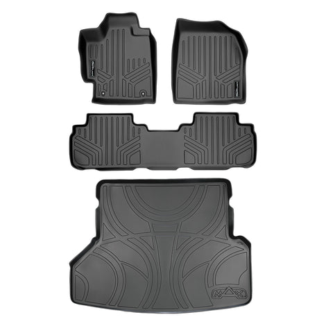 Floor Mats 2 Rows and Cargo Liner Set <br> 08-13 Toyota Highlander (Non-Hybrid)