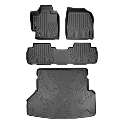 Floor Mats 2 Rows and Cargo Liner Set <br> 08-13 Toyota Highlander (Non-Hybrid)