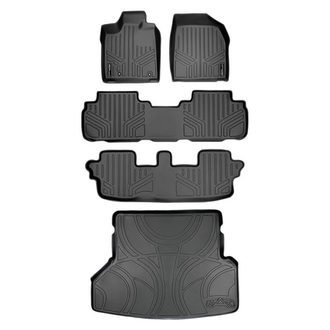 Floor Mats 3 Rows and Cargo Liner Set <br> 08-13 Toyota Highlander (Hybrid)