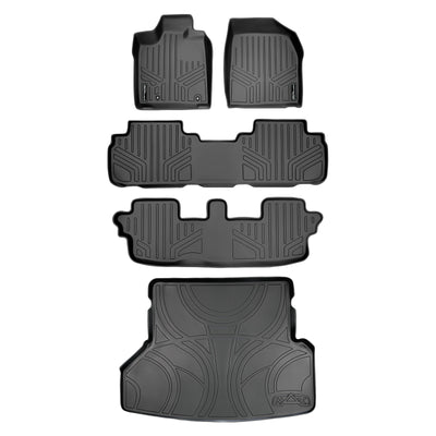 Floor Mats 3 Rows and Cargo Liner Set <br> 08-13 Toyota Highlander (Hybrid)