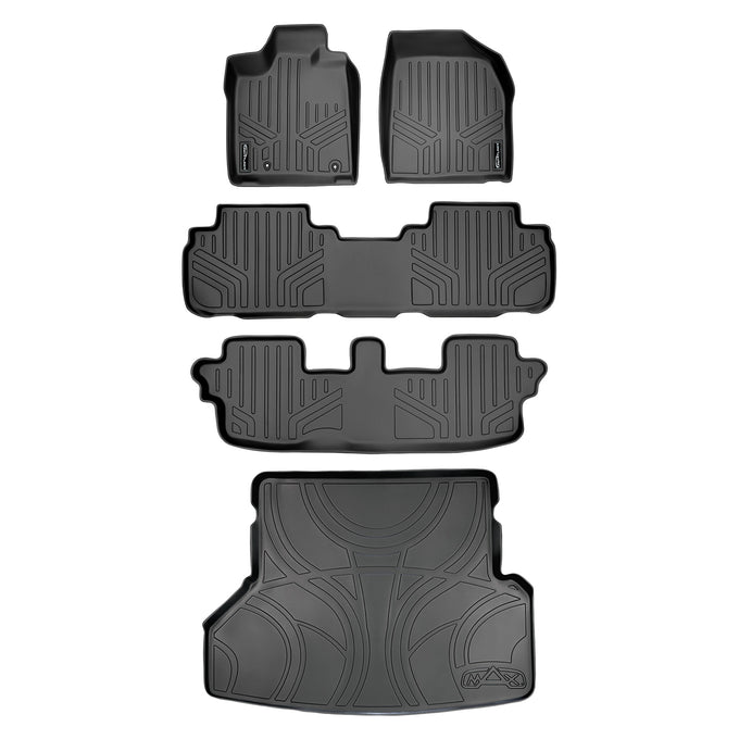 Floor Mats 3 Rows and Cargo Liner Set <br> 08-13 Toyota Highlander (Hybrid)