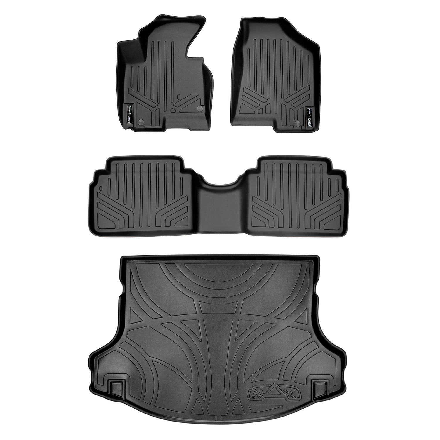 Floor Mats 2 Rows and Cargo Liner Set <br> 11-13 Kia Sportage