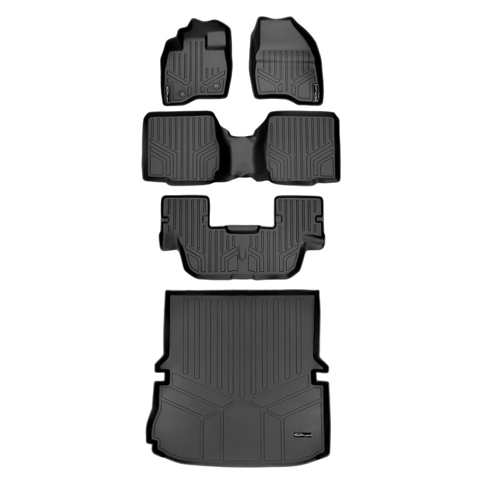 Floor Mats 3 Rows and Cargo Liner Set <br> 15-16 Ford Explorer